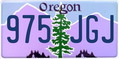 OR license plate 975JGJ