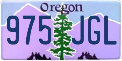 OR license plate 975JGL