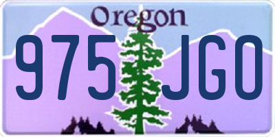 OR license plate 975JGO