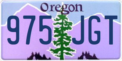 OR license plate 975JGT