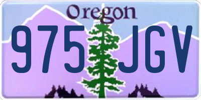 OR license plate 975JGV