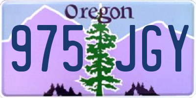 OR license plate 975JGY