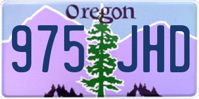 OR license plate 975JHD