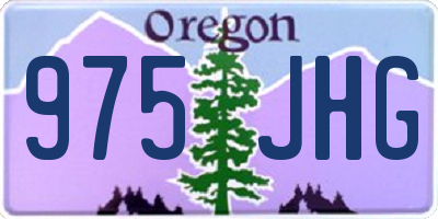 OR license plate 975JHG