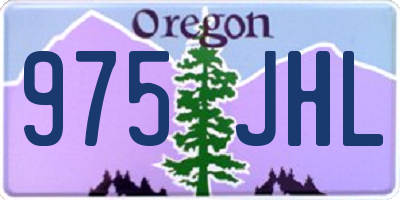 OR license plate 975JHL