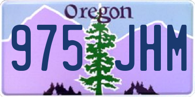 OR license plate 975JHM