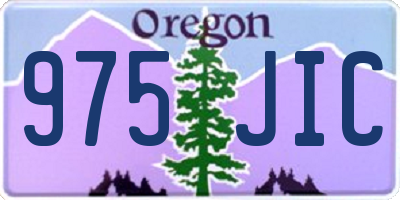 OR license plate 975JIC