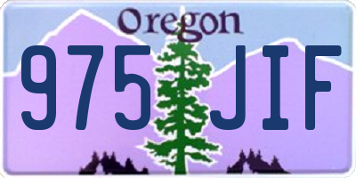 OR license plate 975JIF