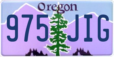 OR license plate 975JIG