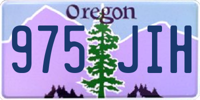 OR license plate 975JIH