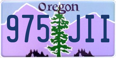 OR license plate 975JII