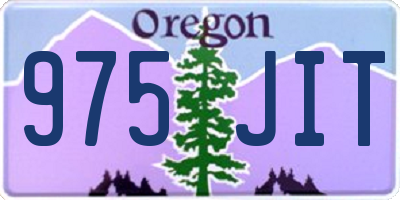 OR license plate 975JIT