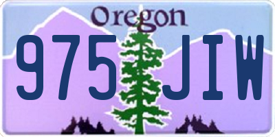 OR license plate 975JIW
