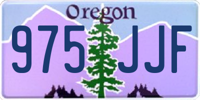 OR license plate 975JJF