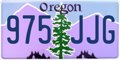 OR license plate 975JJG