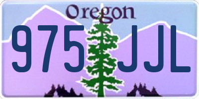 OR license plate 975JJL