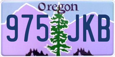 OR license plate 975JKB