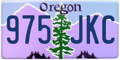 OR license plate 975JKC