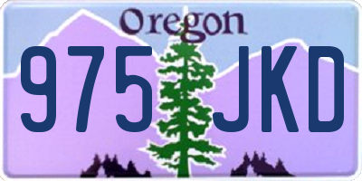 OR license plate 975JKD