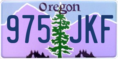 OR license plate 975JKF