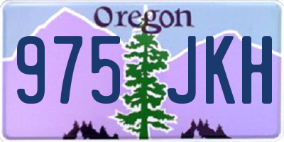 OR license plate 975JKH