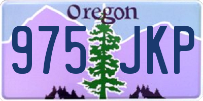 OR license plate 975JKP