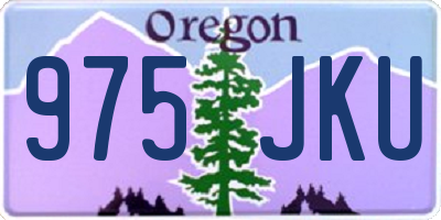 OR license plate 975JKU