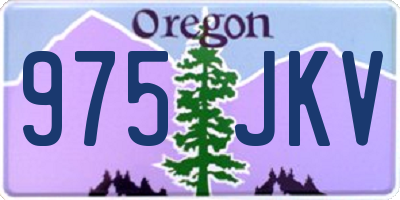 OR license plate 975JKV