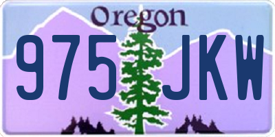 OR license plate 975JKW