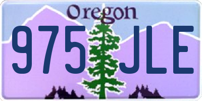 OR license plate 975JLE