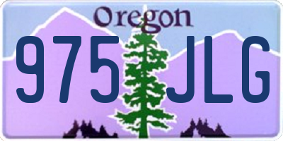 OR license plate 975JLG