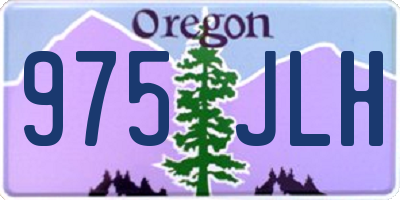 OR license plate 975JLH