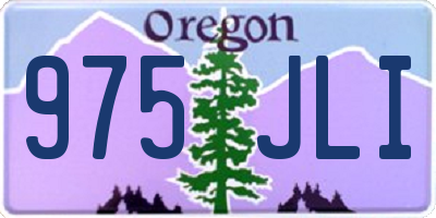 OR license plate 975JLI