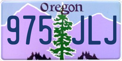 OR license plate 975JLJ