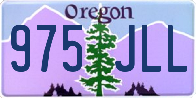 OR license plate 975JLL