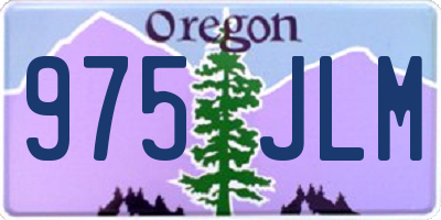 OR license plate 975JLM