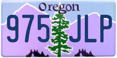 OR license plate 975JLP