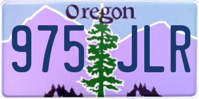 OR license plate 975JLR