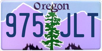 OR license plate 975JLT