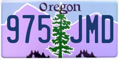 OR license plate 975JMD