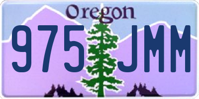 OR license plate 975JMM