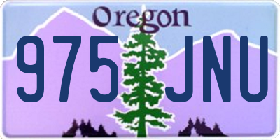 OR license plate 975JNU