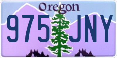 OR license plate 975JNY