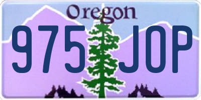 OR license plate 975JOP