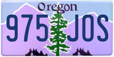 OR license plate 975JOS