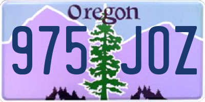 OR license plate 975JOZ