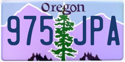 OR license plate 975JPA