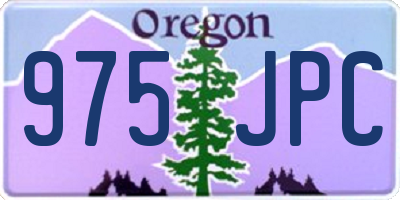 OR license plate 975JPC