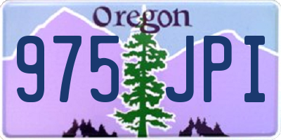 OR license plate 975JPI