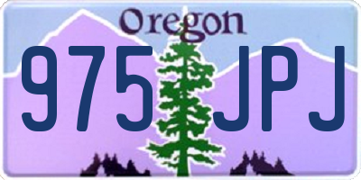 OR license plate 975JPJ